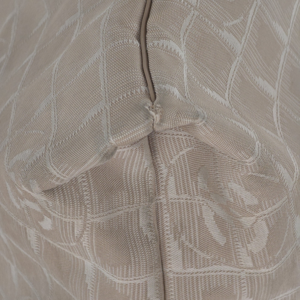 Authentic Chanel Travel Line Beige Jaquard CC Logo Large Totebag - Picture 10 of 16